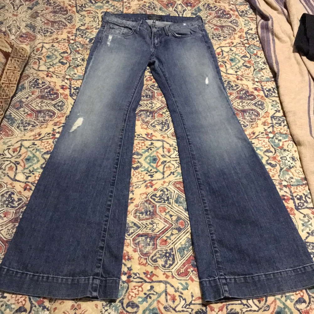 Dry Aged Demin Wide Leg Jeans sz 27